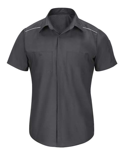 Red Kap Men's Tall Short Sleeve Pro Airflow Work Shirt - SP4AT - EMBROIDERED