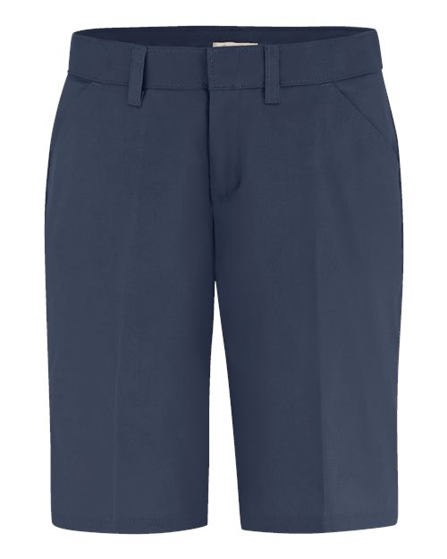 Dickies Women's Flat Front Shorts - FR22 - EMBROIDERED