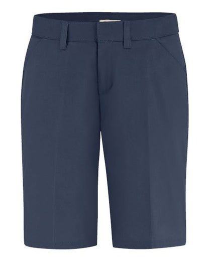 Dickies Women's Flat Front Shorts - FR22 - EMBROIDERED