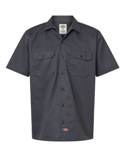 Dickies Men's Tall Short Sleeve Work Shirt - 2574T - EMBROIDERED
