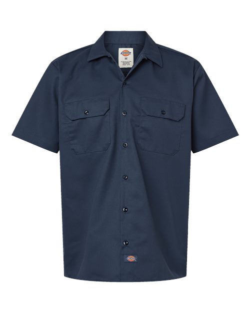 Dickies Men's Tall Short Sleeve Work Shirt - 2574T - EMBROIDERED
