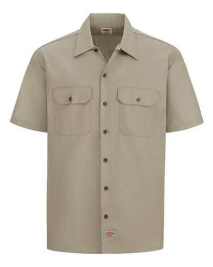 Dickies Men's Tall Short Sleeve Work Shirt - 2574T - EMBROIDERED