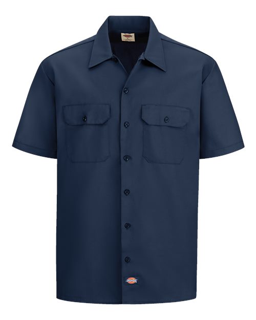 Dickies Men's Tall Short Sleeve Work Shirt - 2574T - EMBROIDERED
