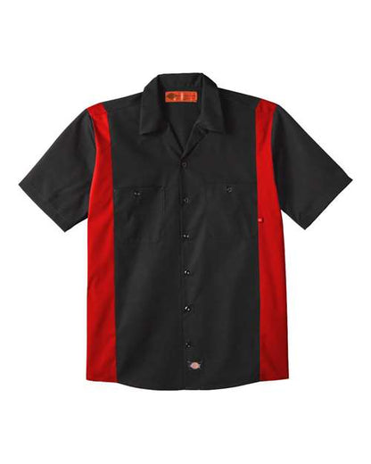 Dickies Men's Tall Industrial Colorblocked Short Sleeve Shirt - LS524T - EMBROIDERED