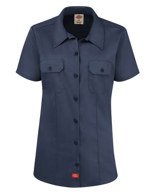 Dickies Women's Short Sleeve Work Shirt - FS57 - EMBROIDERED