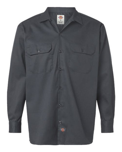 Dickies Men's Long Sleeve Work Shirt - 5574 - EMBROIDERED