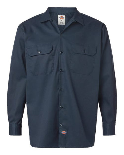 Dickies Men's Long Sleeve Work Shirt - 5574 - EMBROIDERED