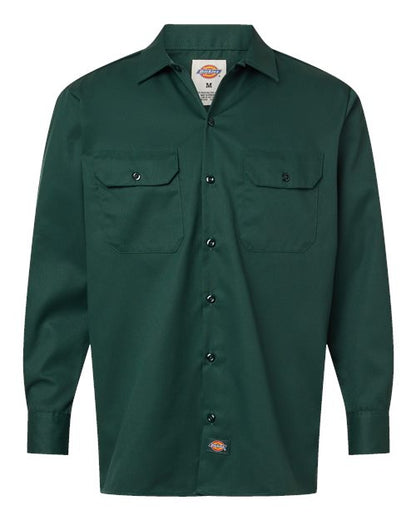 Dickies Men's Long Sleeve Work Shirt - 5574 - EMBROIDERED