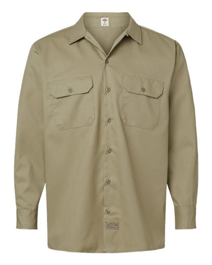 Dickies Men's Long Sleeve Work Shirt - 5574 - EMBROIDERED