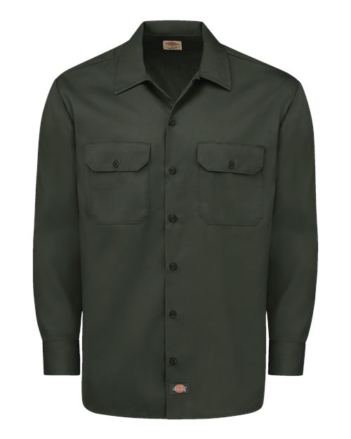 Dickies Men's Long Sleeve Work Shirt - 5574 - EMBROIDERED