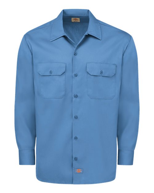 Dickies Men's Tall Long Sleeve Work Shirt - 5574T - EMBROIDERED