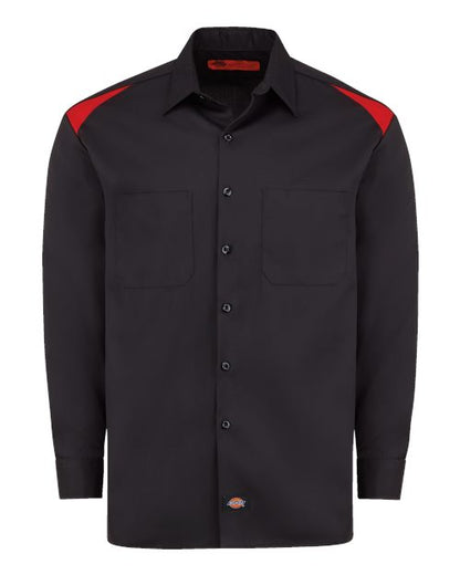 Dickies Men's Long Sleeve Performance Team Shirt - 6605 - EMBROIDERED