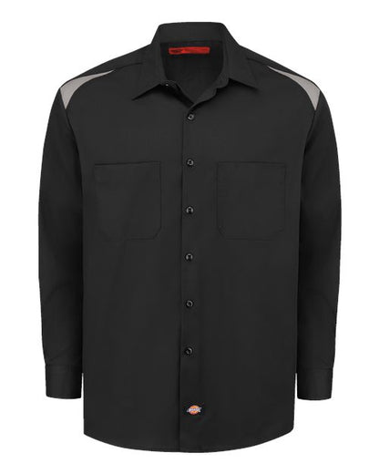 Dickies Men's Tall Long Sleeve Performance Team Shirt - 6605T - EMBROIDERED