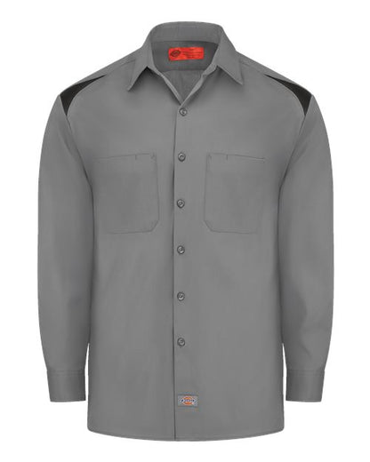 Dickies Men's Tall Long Sleeve Performance Team Shirt - 6605T - EMBROIDERED