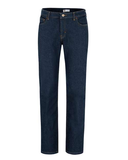 Dickies Women's Industrial 32" Inseam 5-Pocket Flex Jeans - FD20 - EMBROIDERED