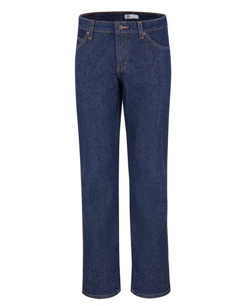 Dickies Women's Straight Leg 5-Pocket Jeans - FD93 - EMBROIDERED