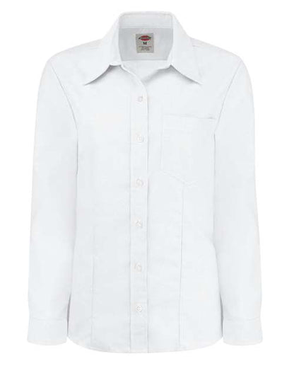 Dickies Women's Oxford Long Sleeve Shirt - L254 - EMBROIDERED