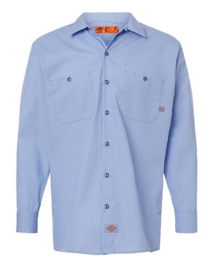 Dickies Men's Industrial Long Sleeve Work Shirt - L535 - EMBROIDERED
