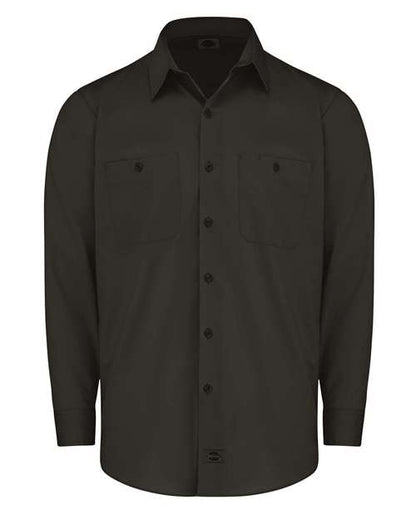 Dickies Men's Tall Industrial Worktech Ventilated Long Sleeve Work Shirt - LL51T - EMBROIDERED