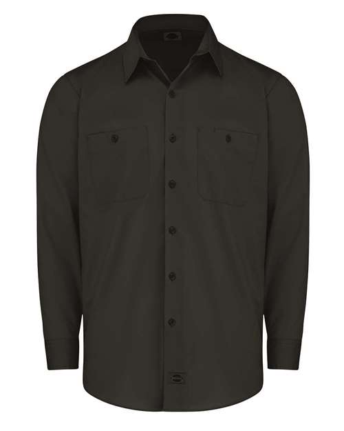 Dickies Men's Tall Industrial Worktech Ventilated Long Sleeve Work Shirt - LL51T - EMBROIDERED