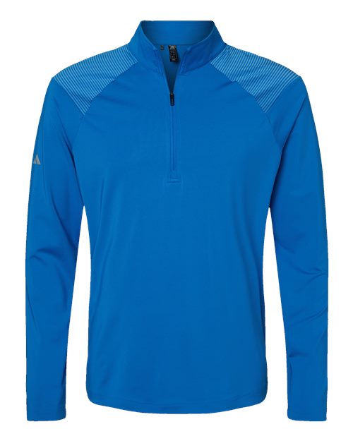Adidas. Men's Shoulder Stripe Quarter-Zip Pullover. A520