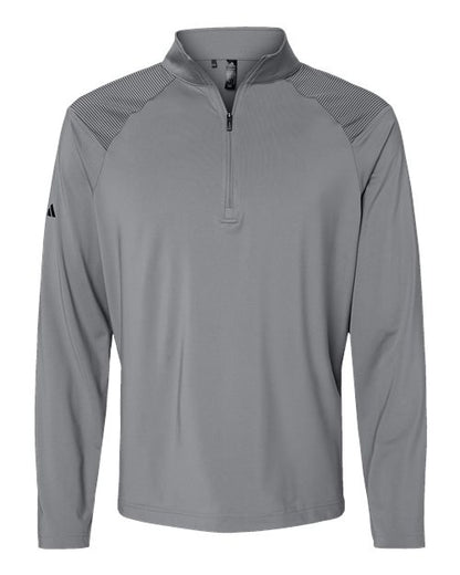 Adidas. Men's Shoulder Stripe Quarter-Zip Pullover. A520