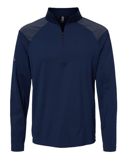 Adidas. Men's Shoulder Stripe Quarter-Zip Pullover. A520