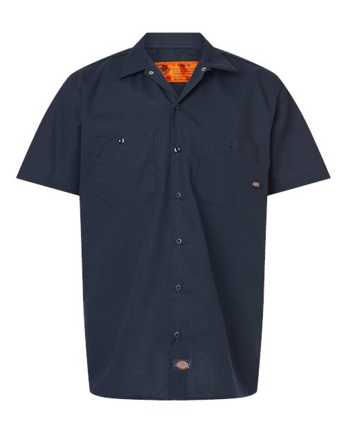 Dickies Men's Industrial Short Sleeve Work Shirt - S535 - EMBROIDERED