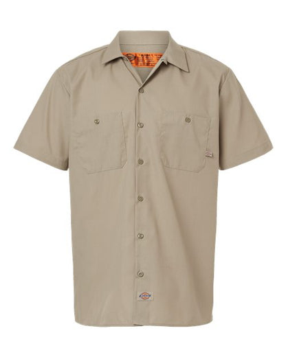 Dickies Men's Industrial Short Sleeve Work Shirt - S535 - EMBROIDERED