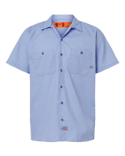 Dickies Men's Industrial Short Sleeve Work Shirt - S535 - EMBROIDERED