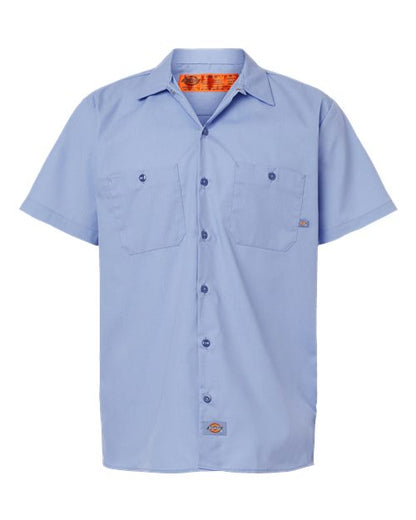 Dickies Men's Industrial Short Sleeve Work Shirt - S535 - EMBROIDERED
