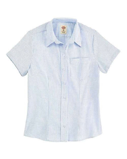 Dickies Women's Short Sleeve Stretch Oxford Shirt - S254 - EMBROIDERED