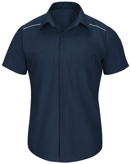 Red Kap Men's Tall Short Sleeve Pro Airflow Work Shirt - SP4AT - EMBROIDERED
