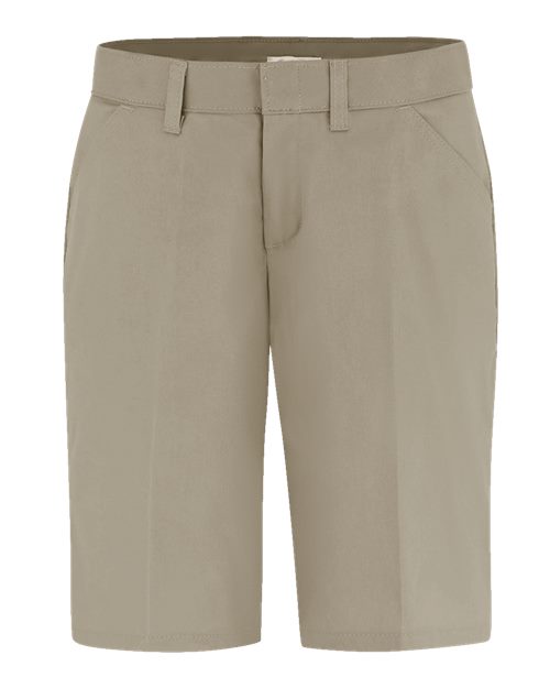 Dickies Women's Flat Front Shorts - FR22 - EMBROIDERED