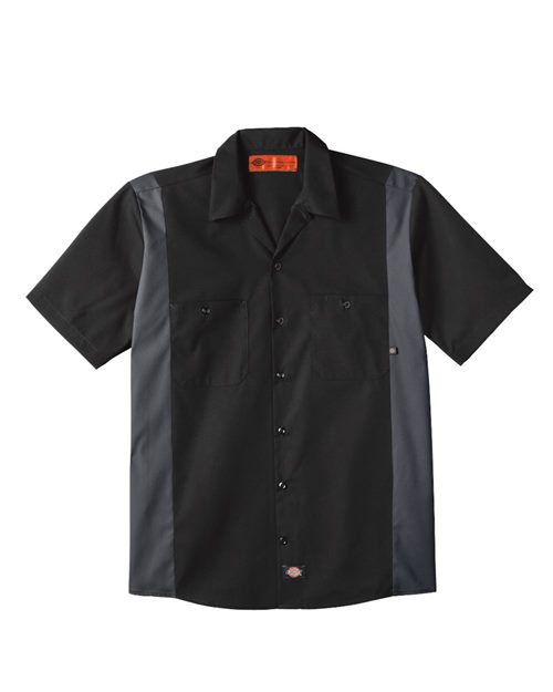 Dickies Men's Tall Industrial Colorblocked Short Sleeve Shirt - LS524T - EMBROIDERED