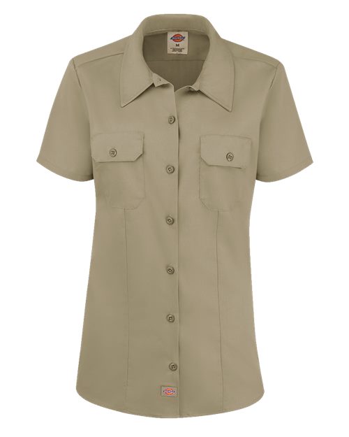 Dickies Women's Short Sleeve Work Shirt - FS57 - EMBROIDERED