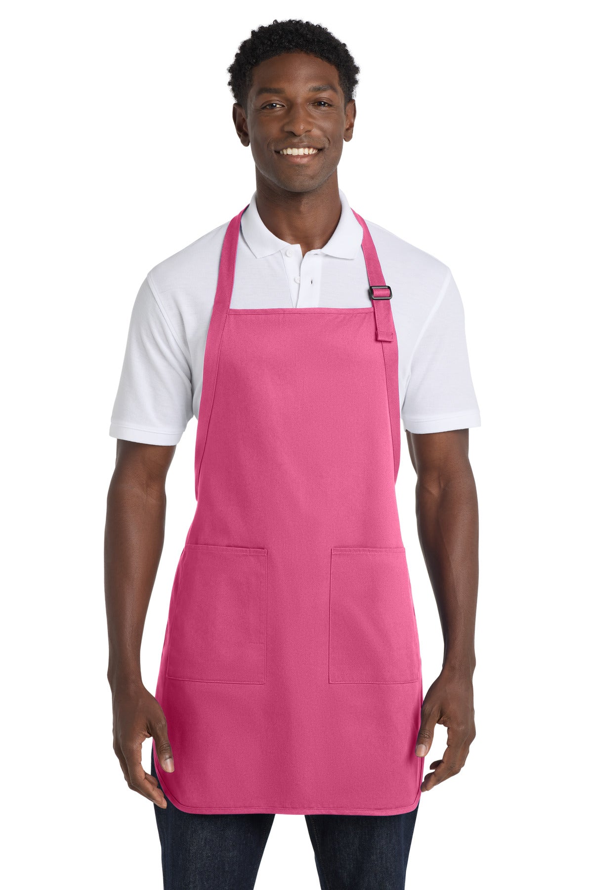 Port Authority Full-Length Apron with Pockets.  A500 - EMBROIDERED