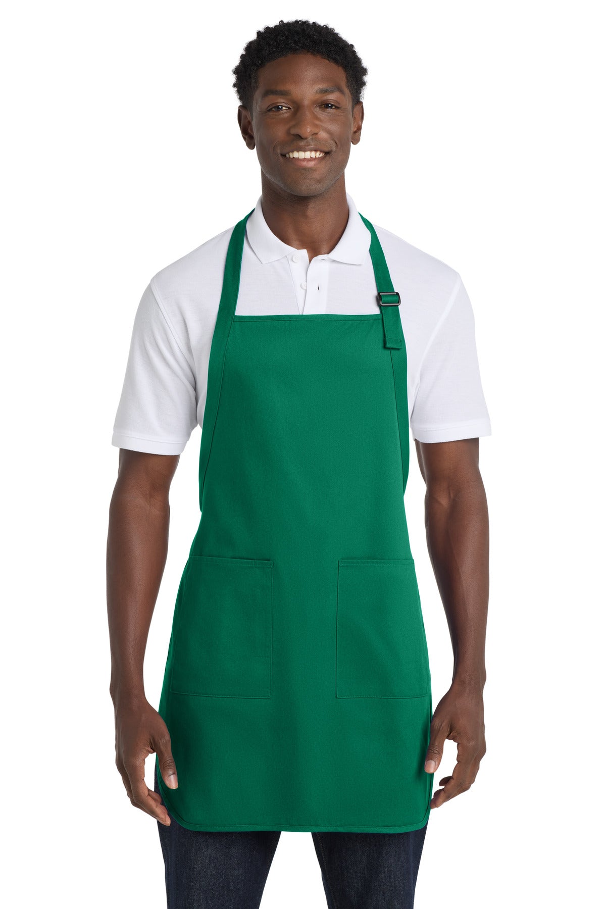 Port Authority Full-Length Apron with Pockets.  A500 - EMBROIDERED