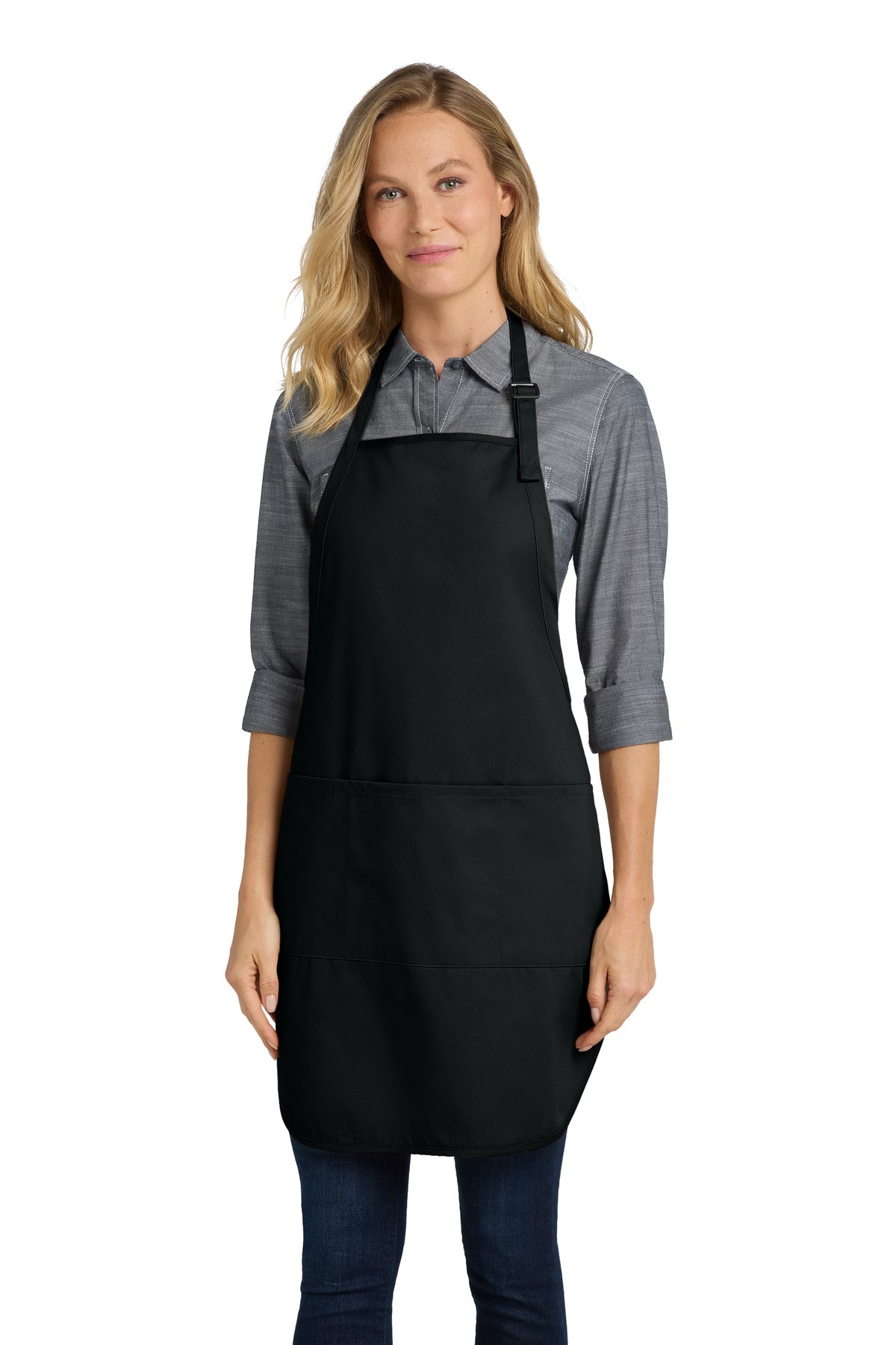 Port Authority Easy Care Full-Length Apron with Stain Release. A703 - EMBROIDERED