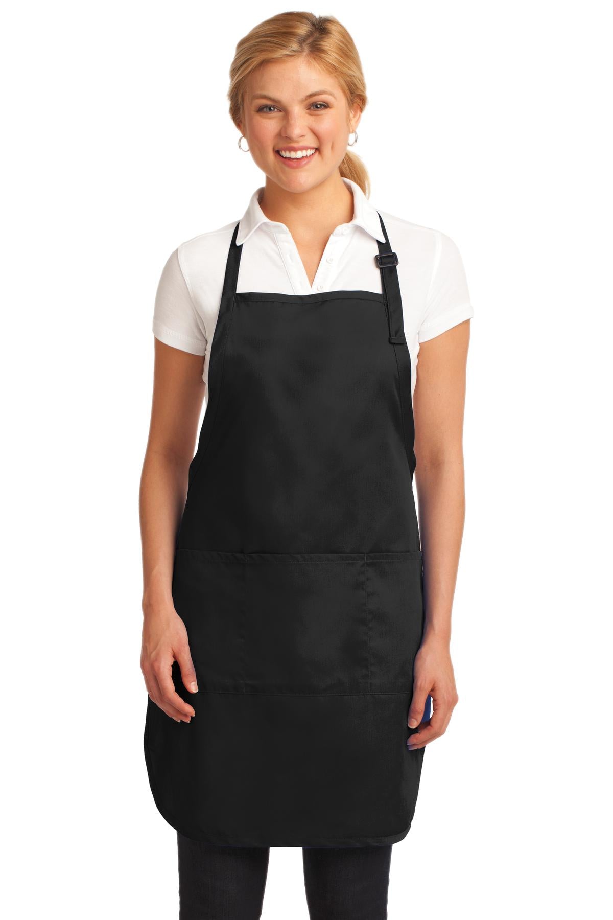 Port Authority Easy Care Full-Length Apron with Stain Release. A703 - EMBROIDERED