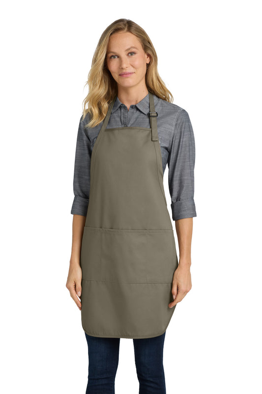Port Authority Easy Care Full-Length Apron with Stain Release. A703 - EMBROIDERED