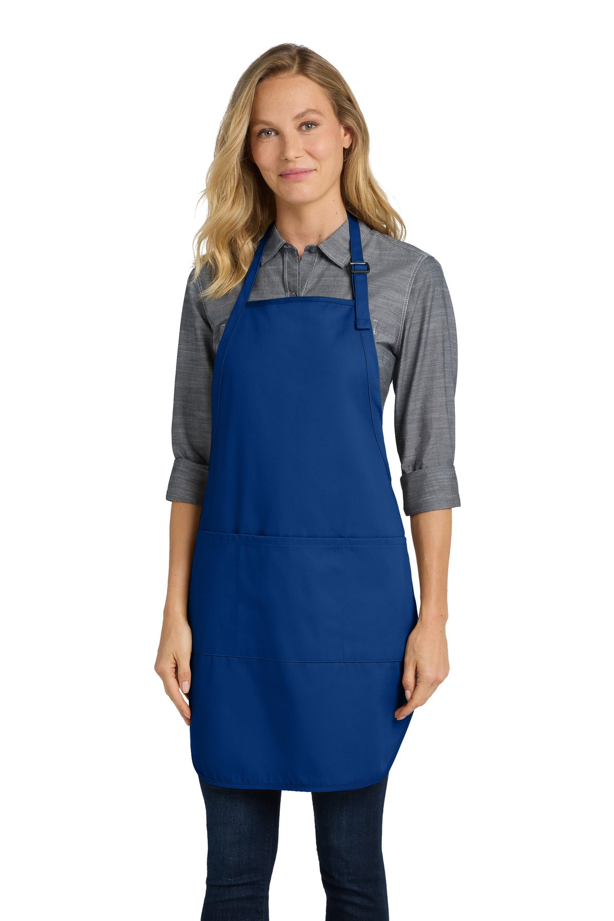 Port Authority Easy Care Full-Length Apron with Stain Release. A703 - EMBROIDERED