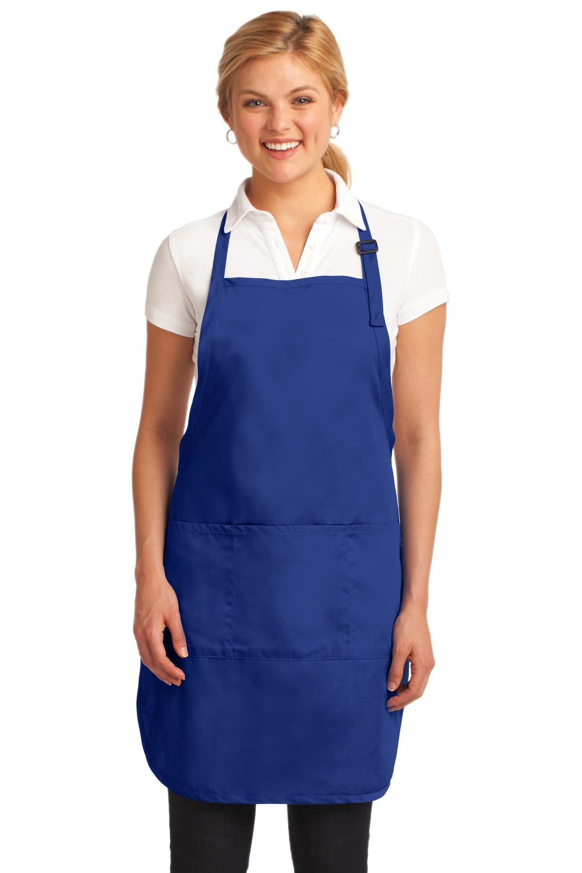 Port Authority Easy Care Full-Length Apron with Stain Release. A703 - EMBROIDERED