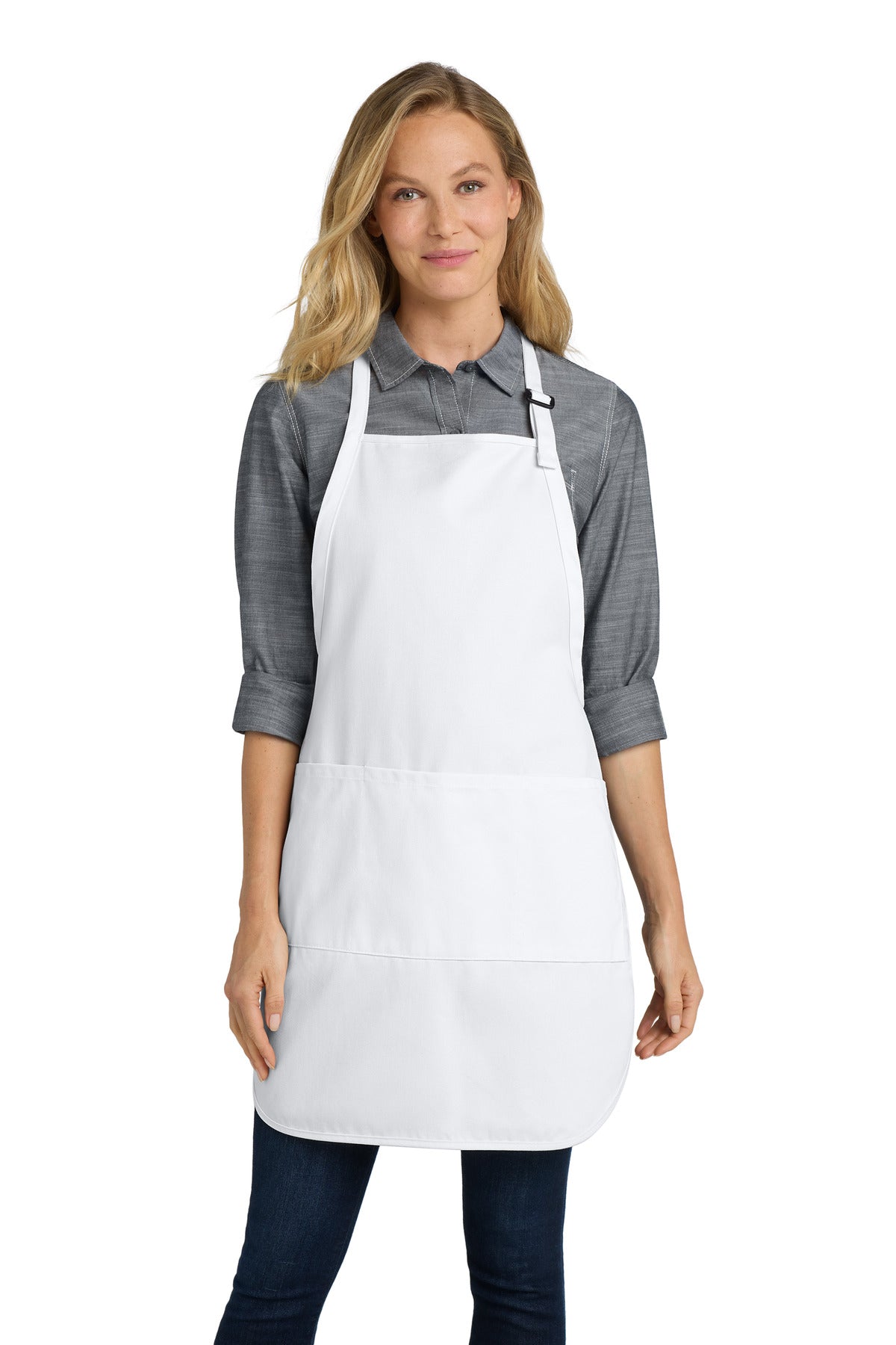 Port Authority Easy Care Full-Length Apron with Stain Release. A703 - EMBROIDERED