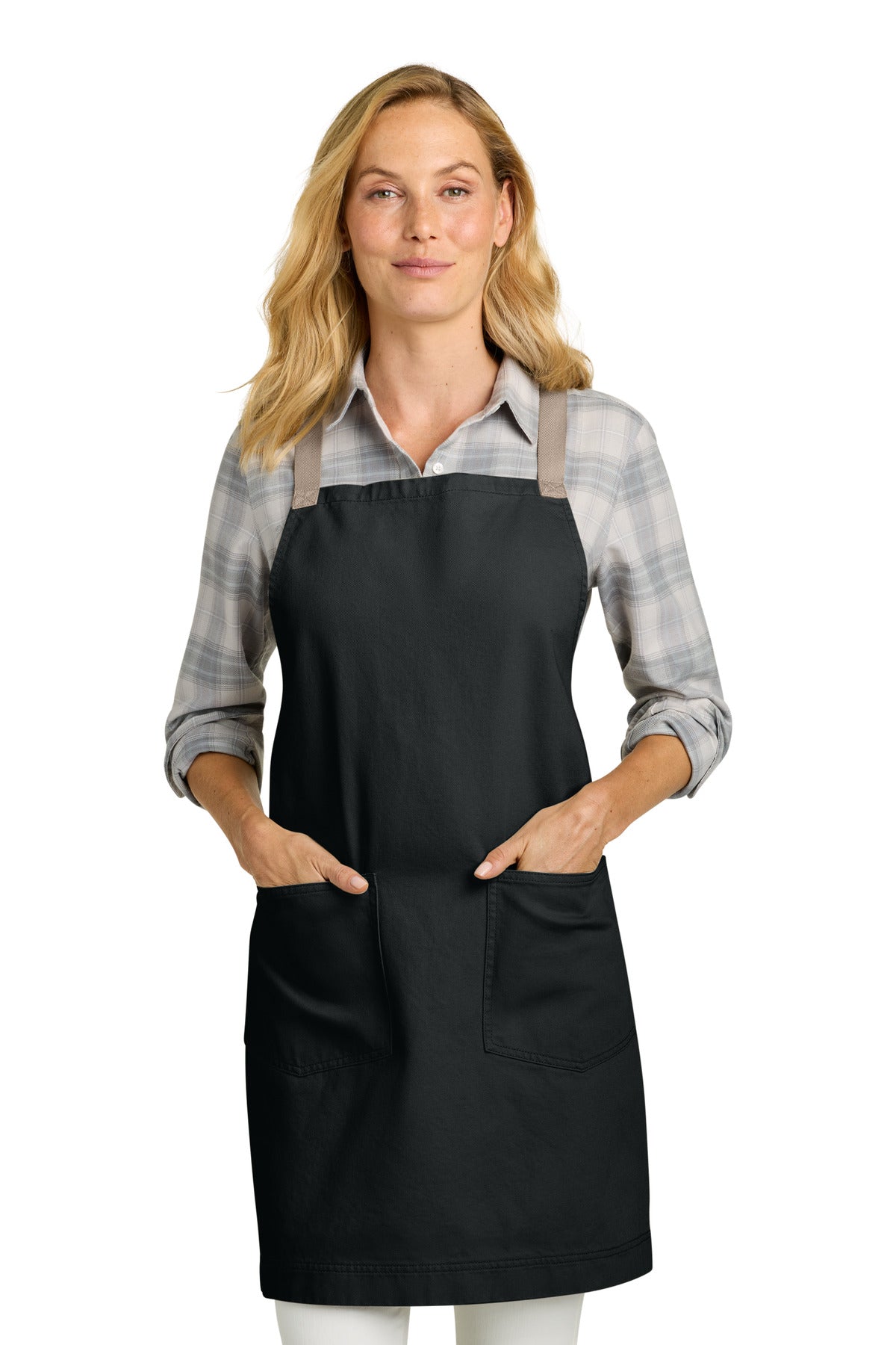 Port Authority  Signature Heavy Twill Crossback Apron A902 - EMBROIDERED