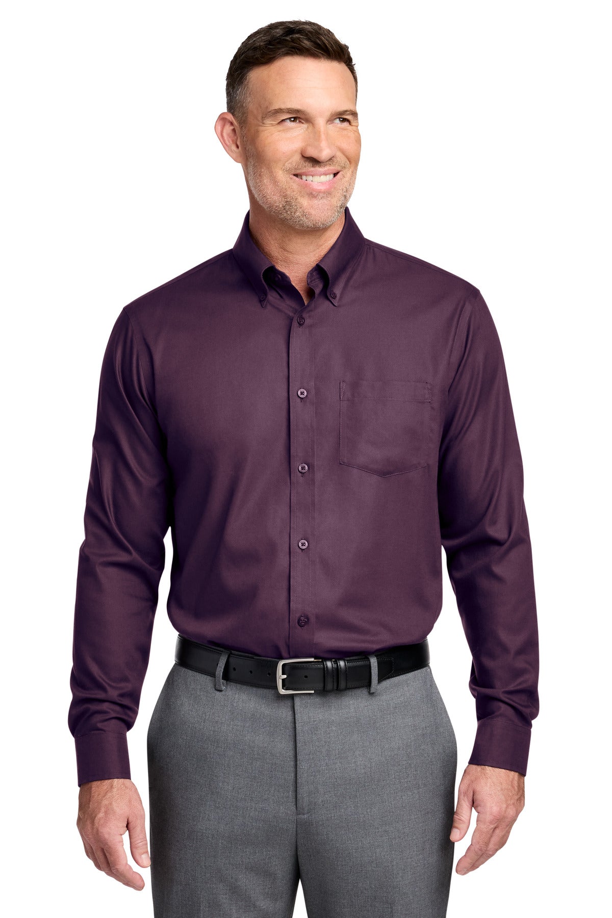 Brooks Brothers Wrinkle-Free Stretch Nailhead Shirt BB18002