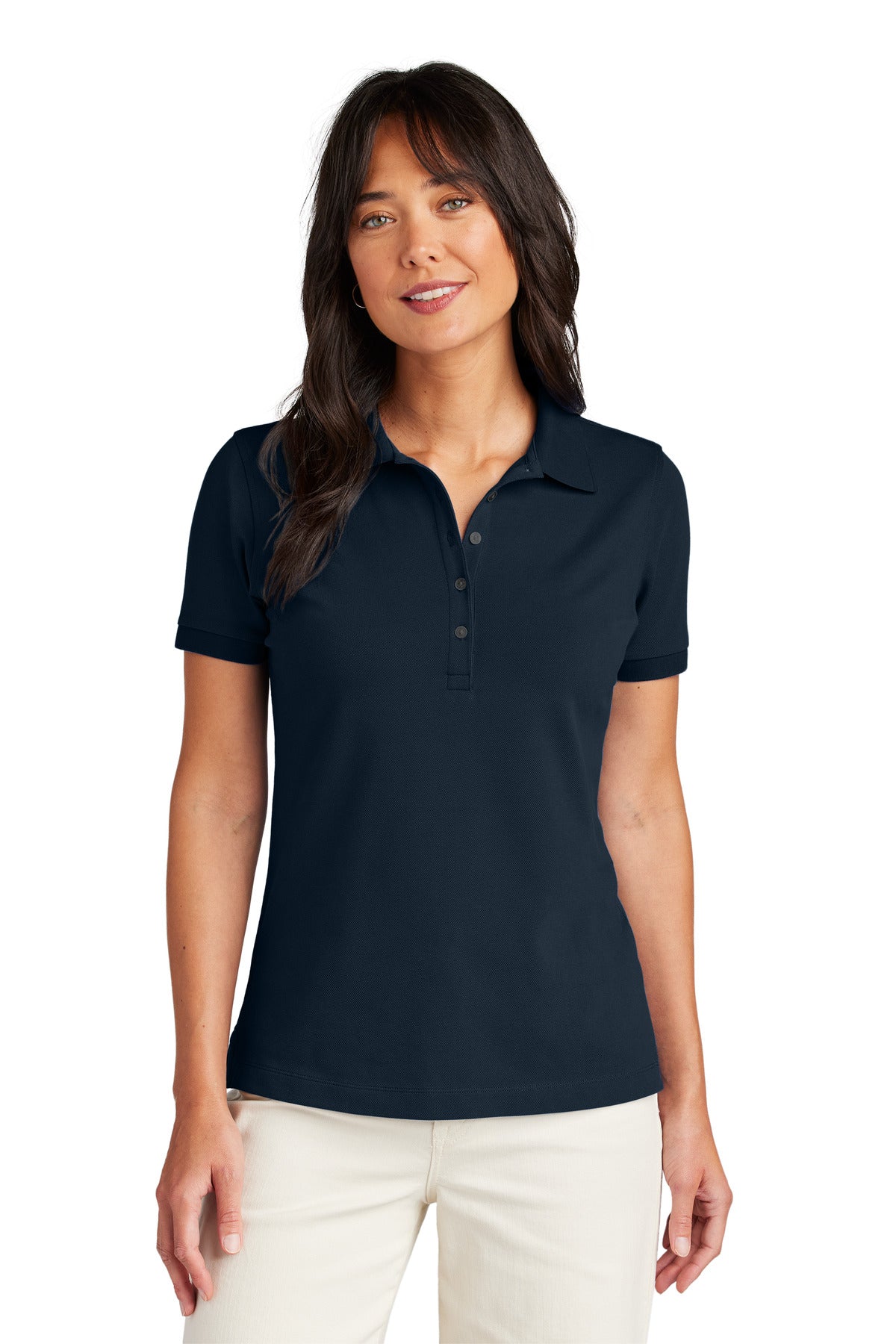 Brooks Brothers Women's Pima Cotton Pique Polo BB18201 - EMBROIDERED