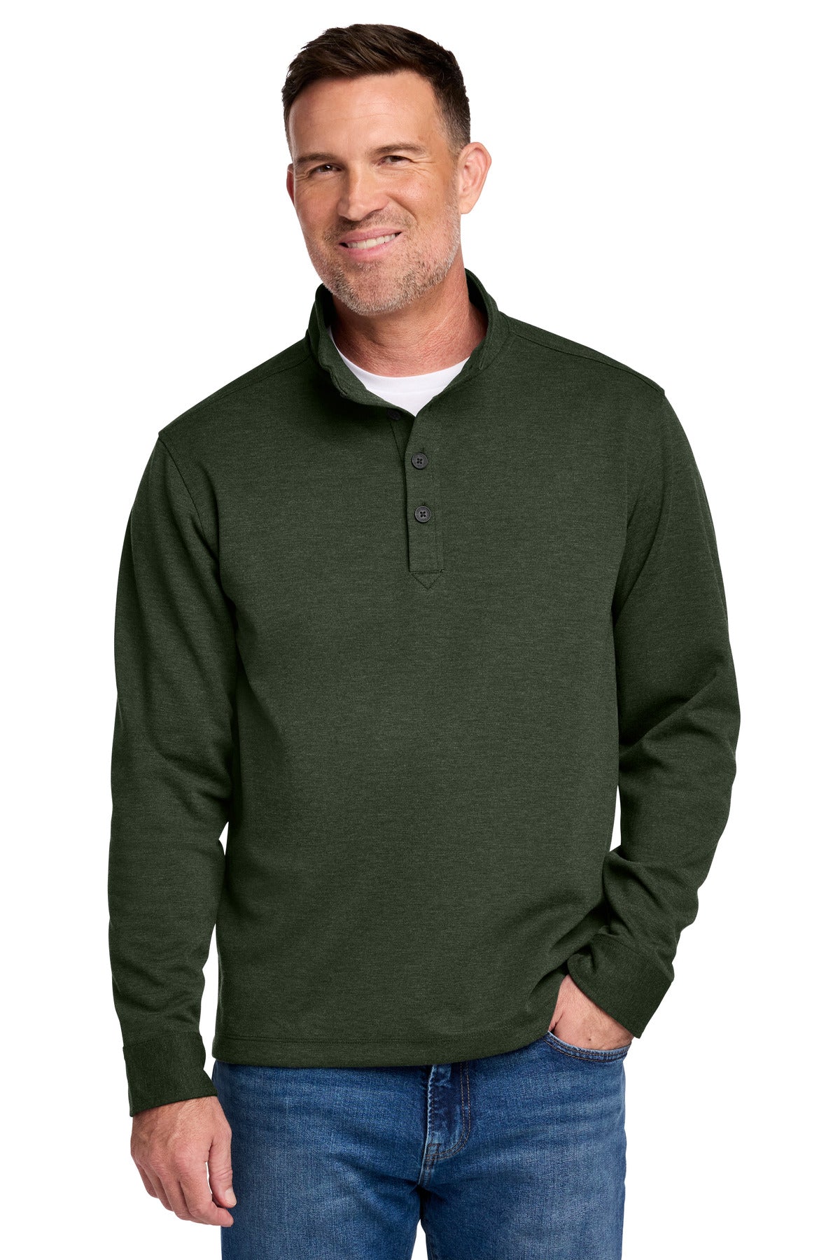 Brooks Brothers Mid-Layer Stretch 1/2-Button BB18202