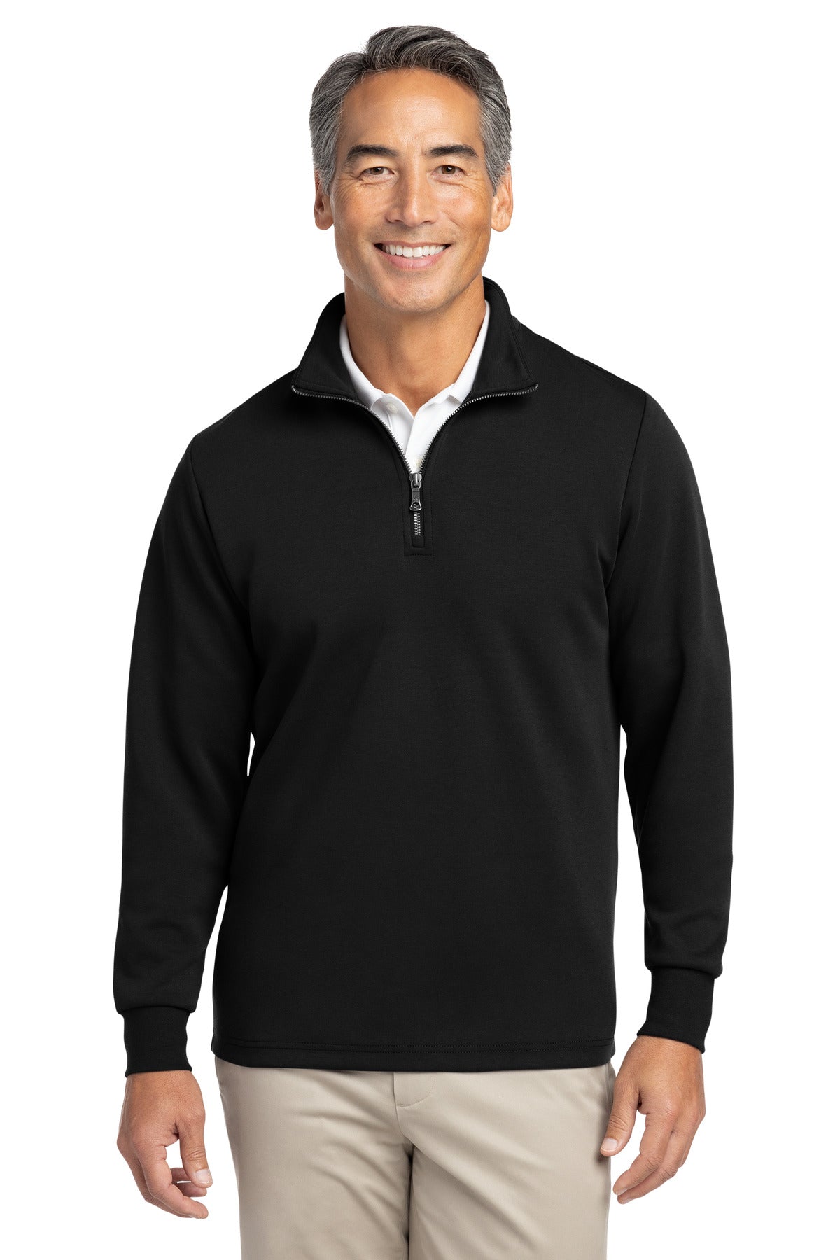 Brooks Brothers Double-Knit 1/4-Zip BB18206