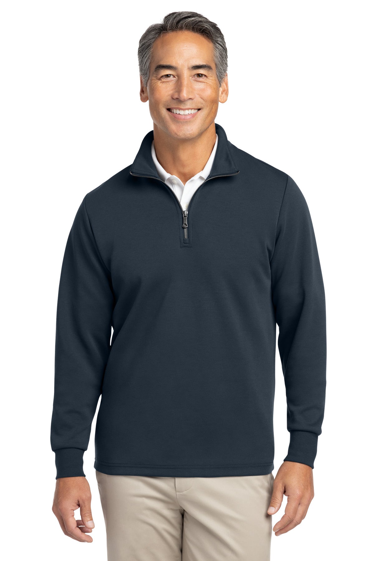 Brooks Brothers Double-Knit 1/4-Zip BB18206